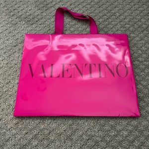 Hot Pink Valentino Shopping Bag